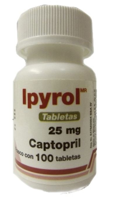 Generic Capozide 25 mg 100 Tabs, captopril